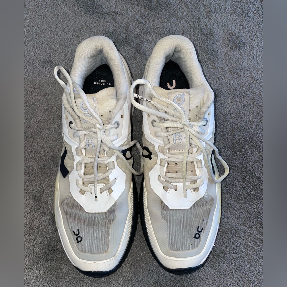 On Running The Roger Pro 2 Clay White Black Shoes Size 10W - Picture 7 of 15